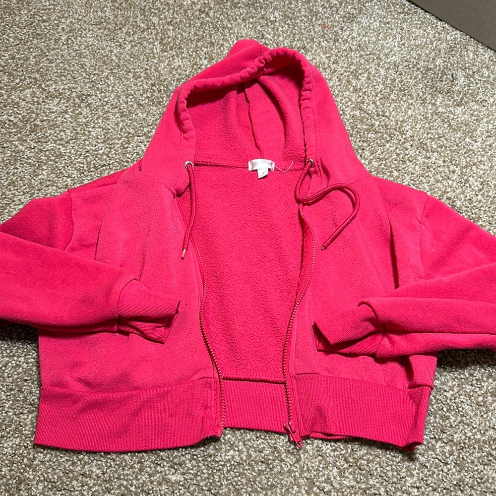 Pink cropped jacket
